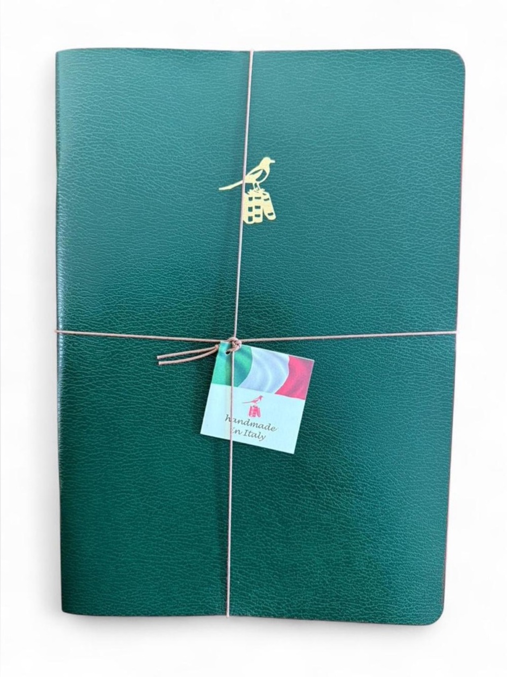 Bieffe-(2) Green leather notebook made in Italy
Approx. 8 x 11.5